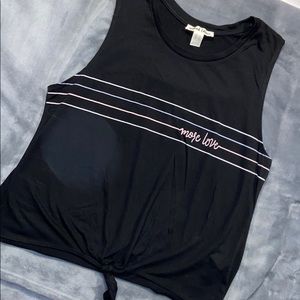 “more love” Muscle Tank